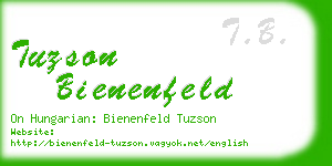 tuzson bienenfeld business card